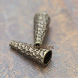 Bronze Compass Beads Cap Irregular Face Bronze Copper Jewelry Making 11*27 mm
