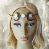Bronze Gothic Bat Headpiece Steampunk Pentagram Bat Circlet Wiccan Headdress