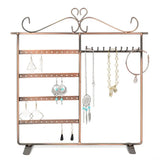 Bronze Jewelry Holder Necklace Hanger & Earring Holes
