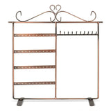 Bronze Jewelry Holder Necklace Hanger & Earring Holes