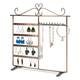 Bronze Jewelry Holder Necklace Hanger & Earring Holes
