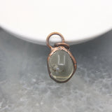 Bronze Yellow Crystal Raw Quartz Antique Copper Pendant