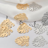 18K Bronze Hollow Leaf Earring DIY Ear Pend