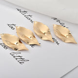 18K Bronze Hollow Leaf Earring DIY Ear Pend