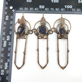 Copper Hoop Quartz Pendant Boho Necklace DIY Jewelry Charms
