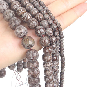 Bronze Stone Beads Natural Crystal Charm DIY Jewelry Making Spacer Bead
