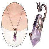 Bronze Zupaysaurus Twine Natural Crystal Stone Pendant