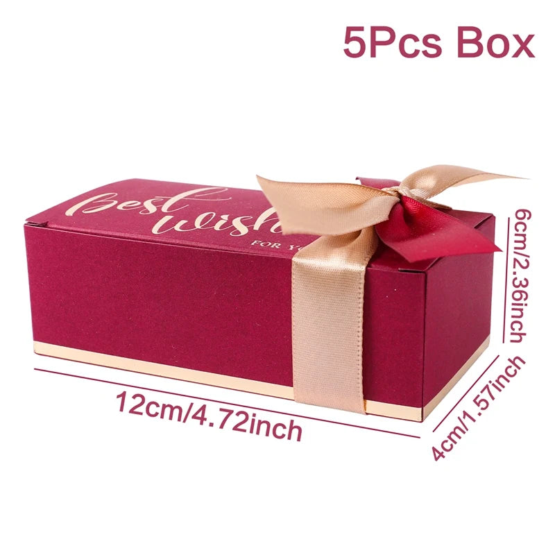 Bronzing Pattern Candy Box Heart Jewelry Favor Box