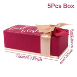 Bronzing Pattern Candy Box Heart Jewelry Favor Box