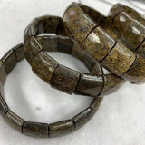 Bronzite Stone Beads Bracelet - Gemstone Bangle