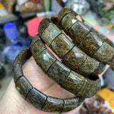 Bronzite Stone Beads Bracelet - Gemstone Bangle