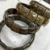 Bronzite Stone Beads Bracelet - Gemstone Bangle