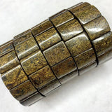Bronzite Stone Beads Bracelet Gemstone Bangle