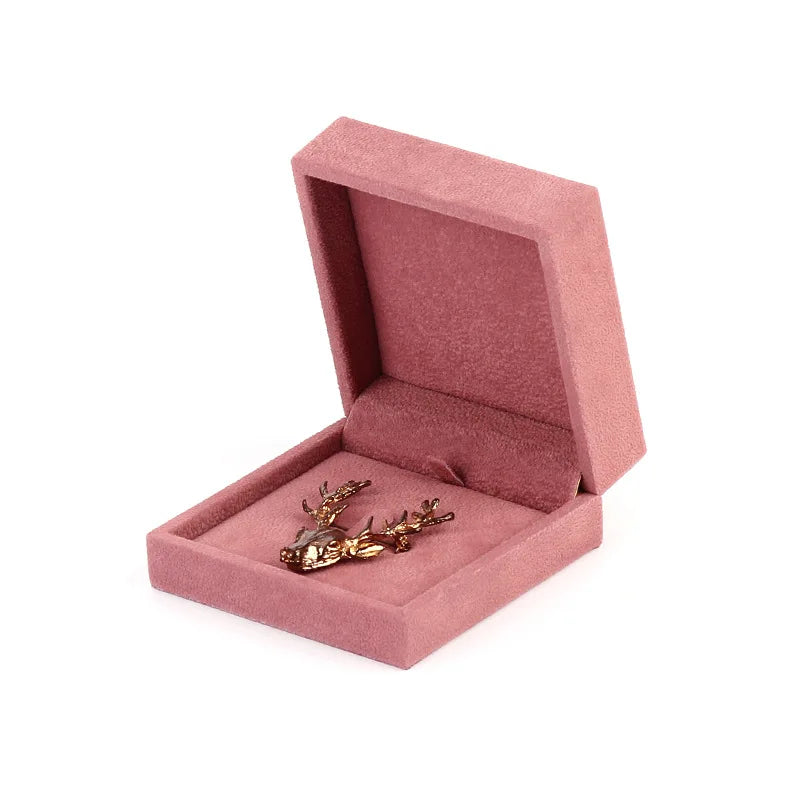 Brooch Box Ring Jewelry Packaging Box Accessories Container Brooch Case