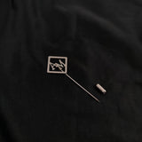 Brooch Collar Pin for Mens Name Letter Wedding Jewelry Stainless Steel
