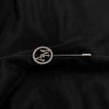 Brooch Collar Pin for Mens Name Letter Wedding Jewelry Stainless Steel