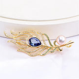 Dragonfly Flower Eagle Pearl Brooch DIY Accessories Corsage Female