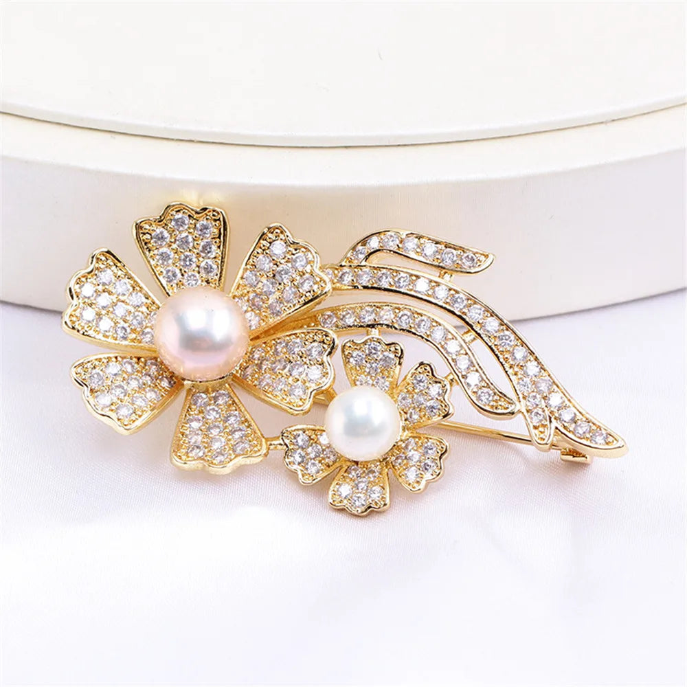 Brooch DIY Accessories Dragonfly Flower Eagle Pearl Corsage Empty Support