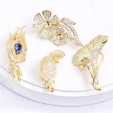Brooch DIY Accessories Dragonfly Flower Eagle Pearl Corsage Empty Support