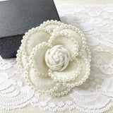 Pearl Camellia Brooch Dual-purpose