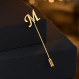 Diamond Letter Brooch Stianless Steel Personalized Fashionable Birthday Gift