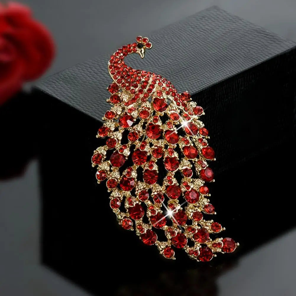 Vintage Animal Shape Rhinestone Brooch Pin