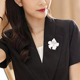 Stylish Flowers Brooch Pin with Created Crystal for Women and Girls
