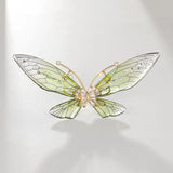 Acrylic CZ Dragonfly Butterfly Brooch for Women
