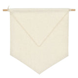 Beige Fabric Canvas Badge Bajji Storage Organizer