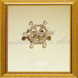 Zirconia Pearl Brooch for Women Elegant Party Gift