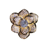 Vintage S925 Camellia Flower Brooch Pin