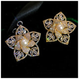 S925 Flower Pin Corsage Brooch for Women