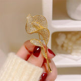 High Tulips Cardigan Shawl Brooch Pin Fine Jewelry