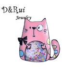 Enamel Animal Brooch Pins for Women Girls