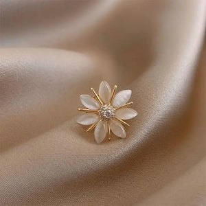 Opal Bow Japanese Style Brooch for Women