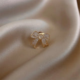 Opal Bow Japanese Style Brooch for Women