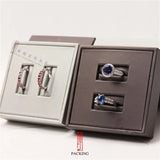 Brown & Silver Rings Stand Holder Organizer Seat