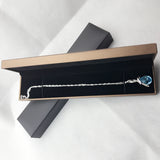 Brown Leatherette Jewellery Box for Necklace Storage