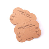 Brown Bow Paper Headwear Hair Clip Card Display Packaging 200PCS