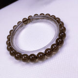Brown Crystal Charm Bracelet 8mm Beads Pulseras Armband Men and Women