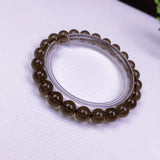 Brown Crystal Charm Bracelet 8mm Beads Pulseras Armband Men and Women