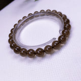 Brown Crystal Charm Bracelet 8mm Beads Pulseras Armband Men and Women