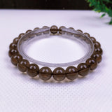 Brown Crystal Charm Bracelet 8mm Beads Pulseras Armband Men and Women