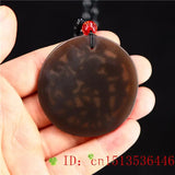 Brown Jade Bird Pendant Amulet Jadeite Women Jewelry Charm Necklace