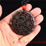 Brown Jade Bird Pendant Amulet Jadeite Women Jewelry Charm Necklace