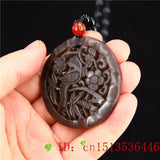 Brown Jade Bird Pendant Amulet Jadeite Women Jewelry Charm Necklace