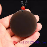 Brown Jade Bird Pendant Men Women Necklace Carved Jewelry Charm