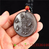 Brown Jade Butterfly Pendant Charm Flower Amulet Natural Carved Women Chinese