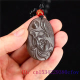 Brown Jade Butterfly Pendant Flower Chinese Women Amulet Necklace
