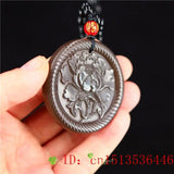 Brown Jade Rose Pendant Carved Flower Amulet Women Jadeite Charm for Necklace